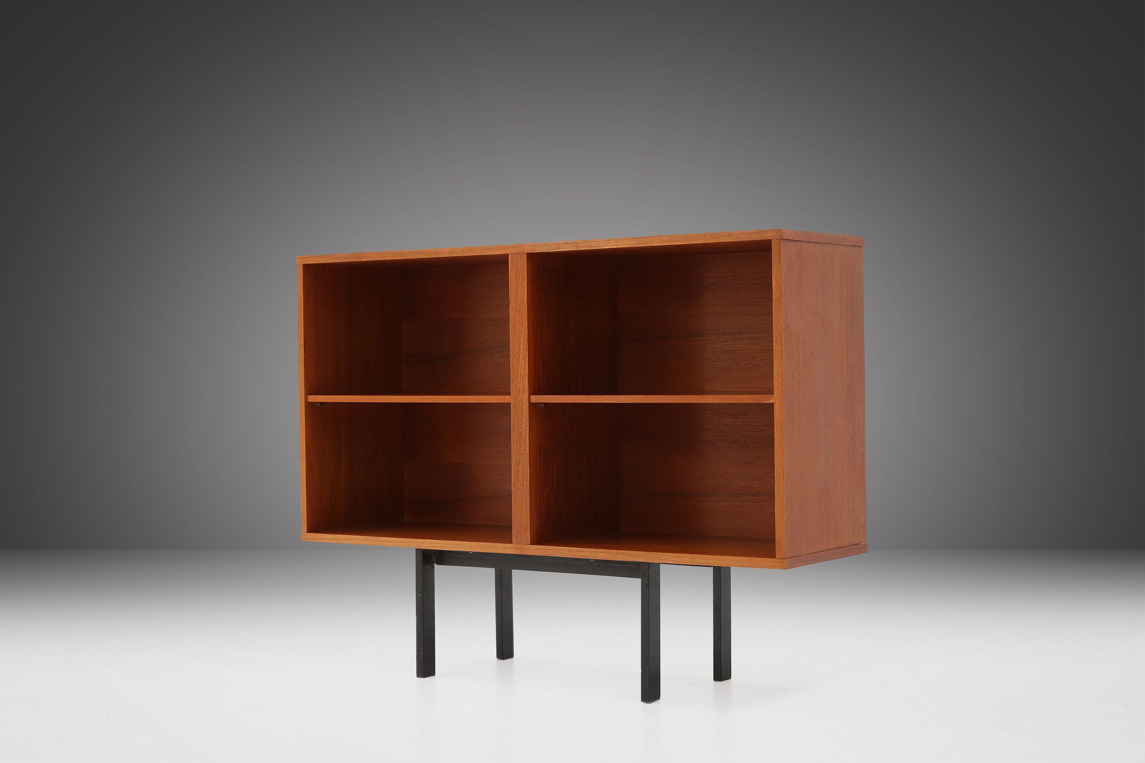 Mid‑Century Belgian Teak Cabinet or Bookcase, 1960sthumbnail